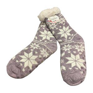 MIUBEAR Womens Thermal Slipper Socks Sherpa Lined Nonskid Fuzzy Cozy Winter Sock